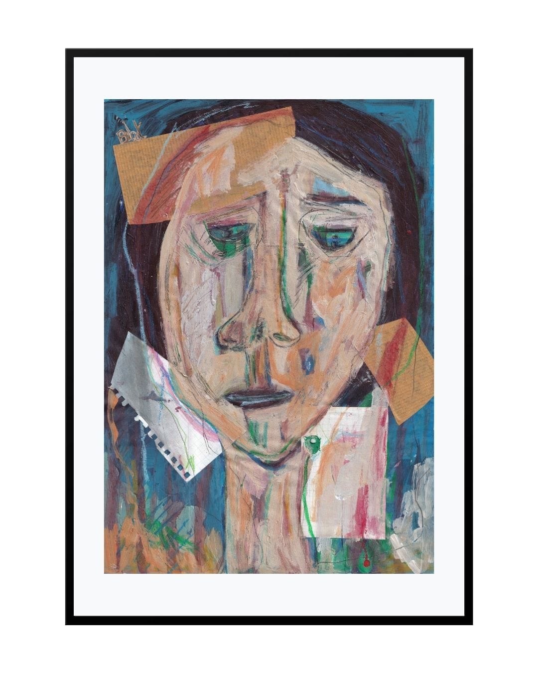 Posters, Prints, & Visual Artwork Girl Expressive Portrait - Accident